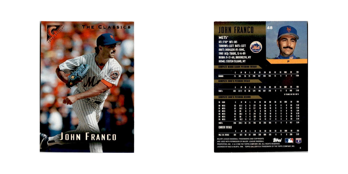 John Franco 1996 Topps Gallery #48 New York Mets Baseball Card NM