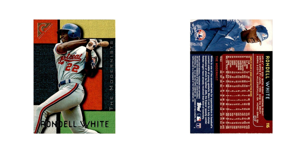 Rondell White 1996 Topps Gallery #116 Montreal Expos Baseball Card NM