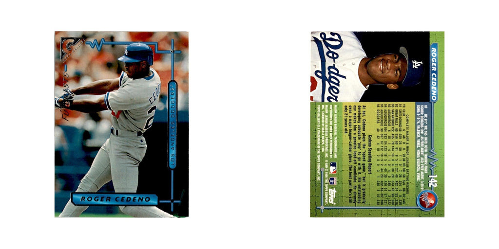 Roger Cedeno Rookie 1996 Topps Gallery #142 Los Angeles Dodgers Baseball Card NM