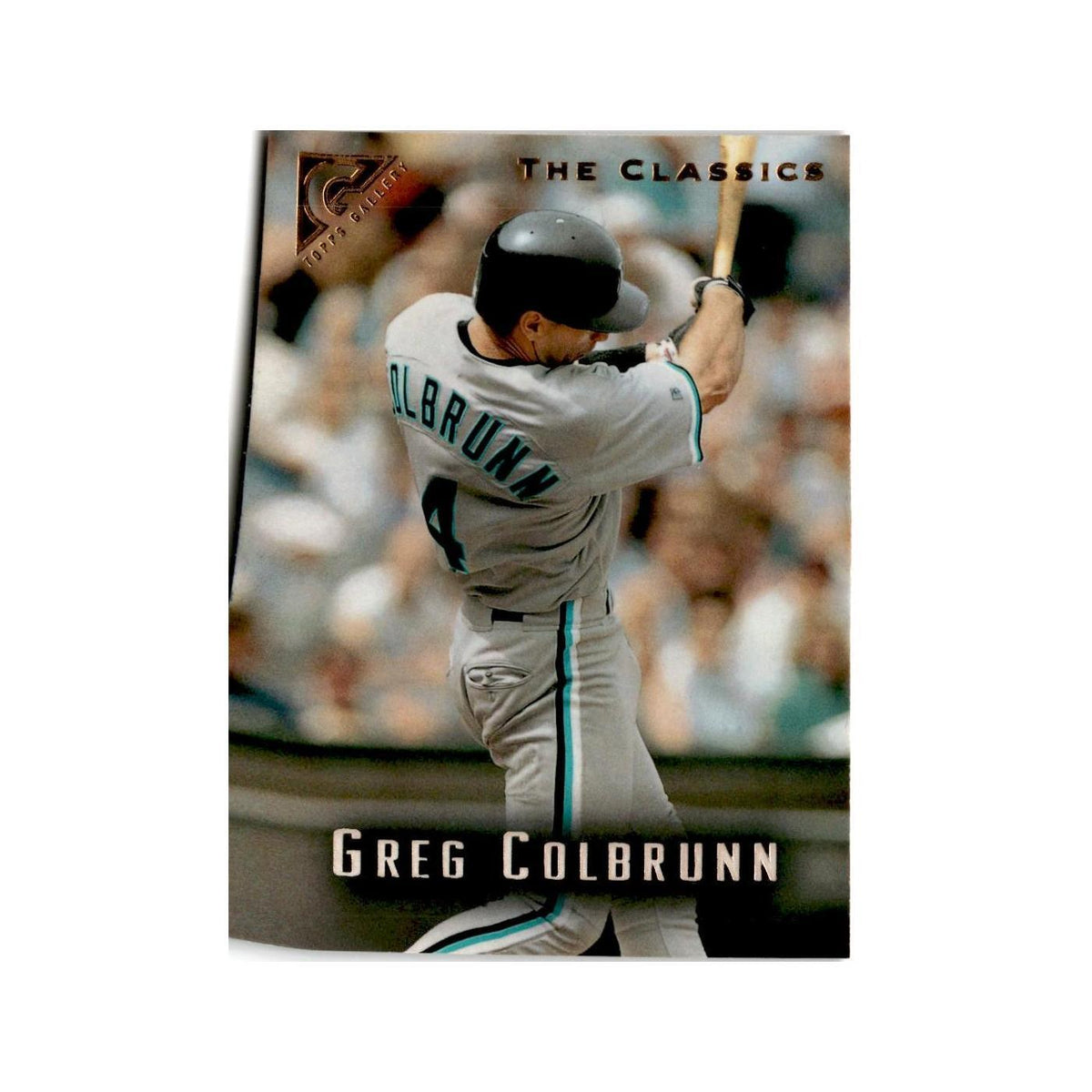 Greg Colbrunn 1996 Topps Gallery #77 Florida Marlins Baseball Card NM