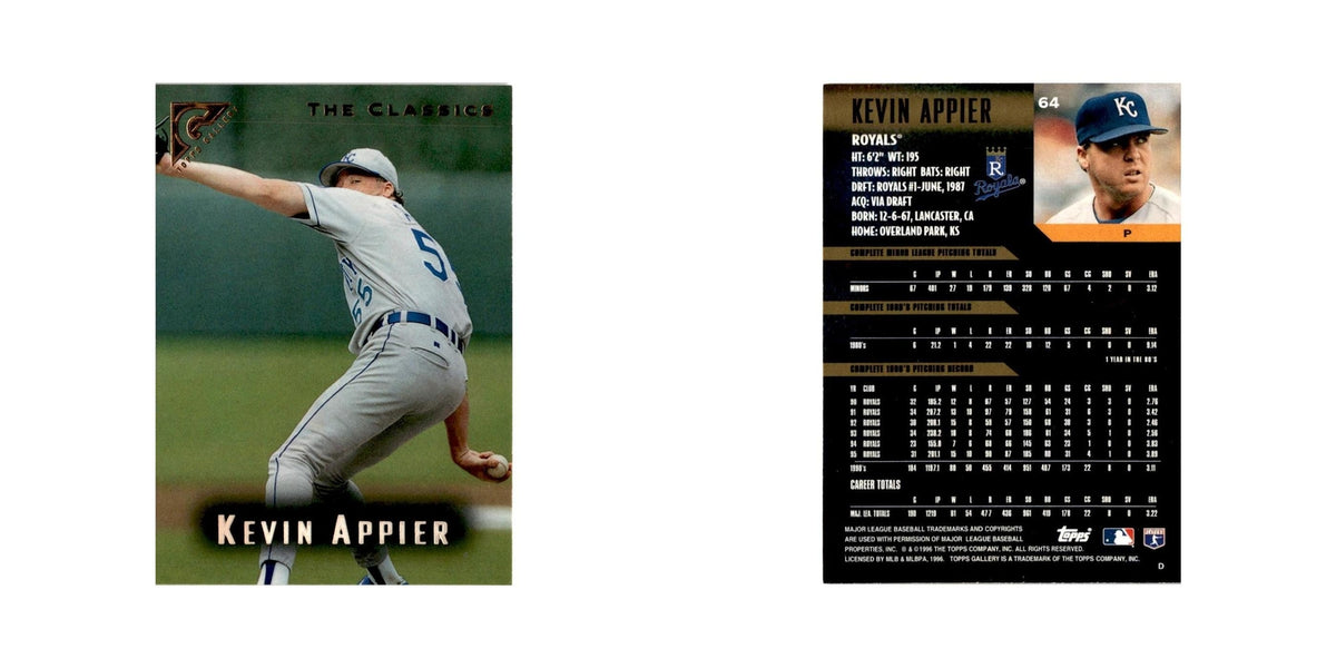 Kevin Appier 1996 Topps Gallery #64 Kansas City Royals Baseball Card NM
