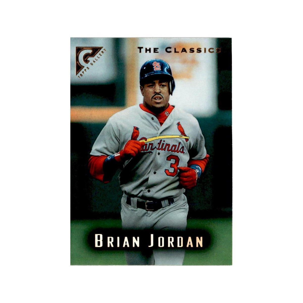 Brian Jordan 1996 Topps Gallery #75 St. Louis Cardinals Baseball Card NM