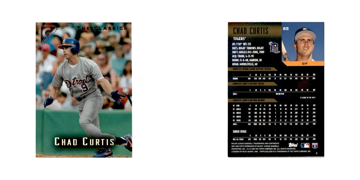 Chad Curtis 1996 Topps Gallery #85 Detroit Tigers Baseball Card NM