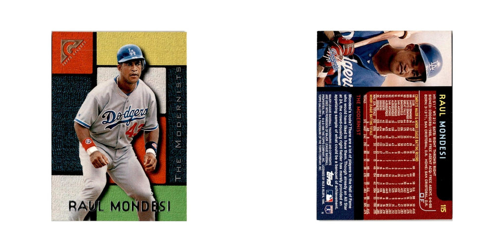 Raul Mondesi 1996 Topps Gallery #115 Los Angeles Dodgers Baseball Card NM