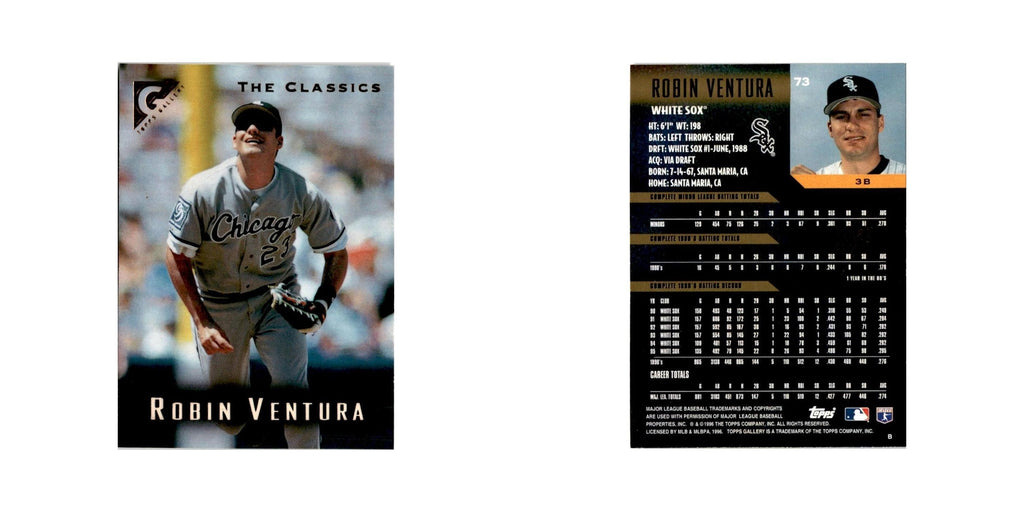 Robin Ventura 1996 Topps Gallery #73 Chicago White Sox Baseball Card NM