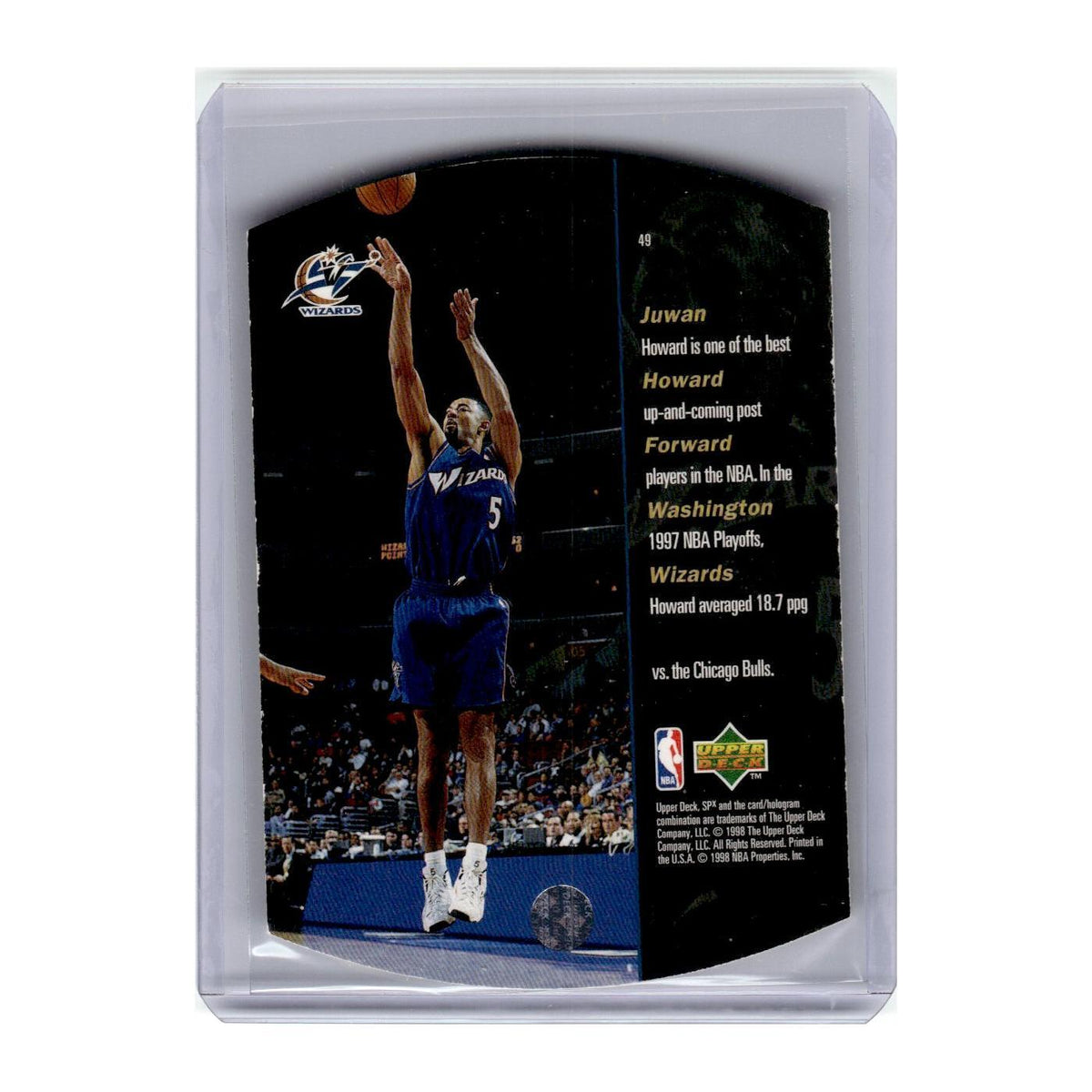 1998 Upper Deck SPx Juwan Howard Wizards #49