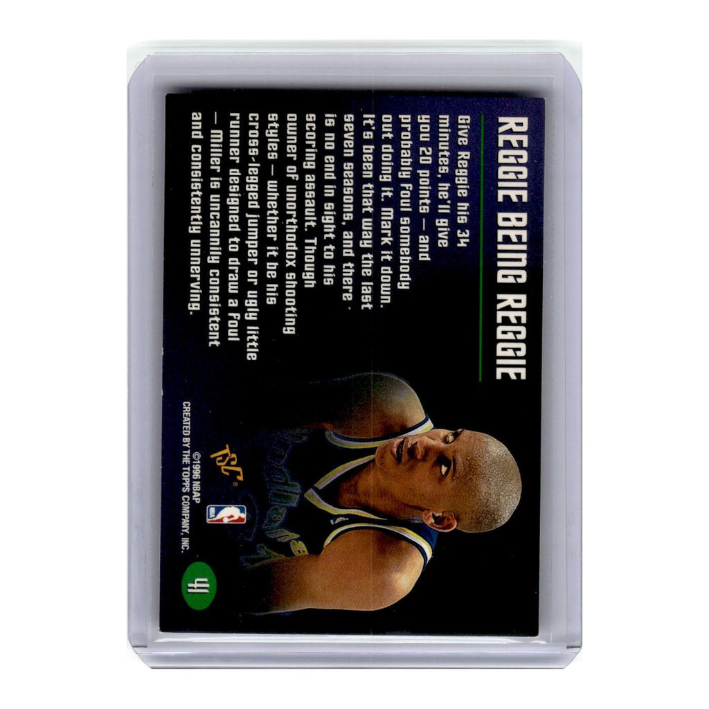 1996 Topps Stadium Club Reggie Miller Pacers #41