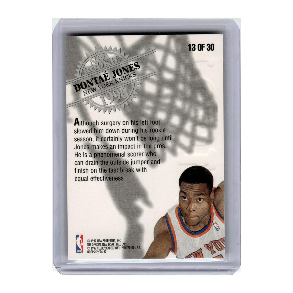 1996 Hoops Rookies Dontae' Jones Knicks #13