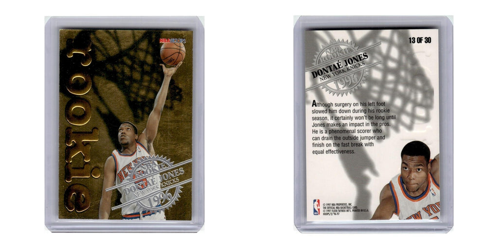 1996 Hoops Rookies Dontae' Jones Knicks #13