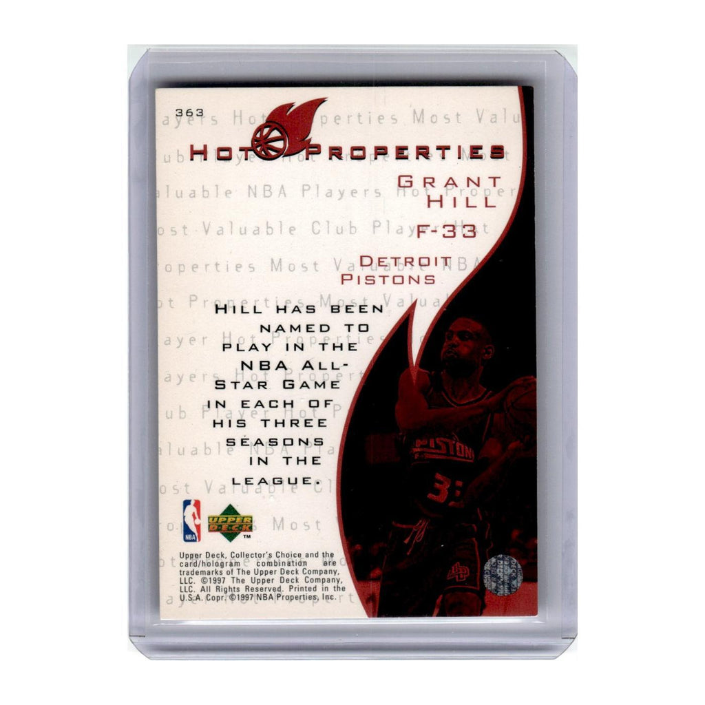 1997 Collector's Choice Grant Hill Pistons #363