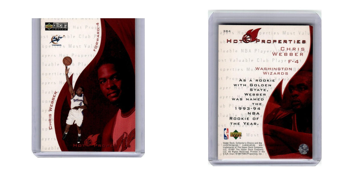 1997 Collector's Choice Chris Webber Wizards #384