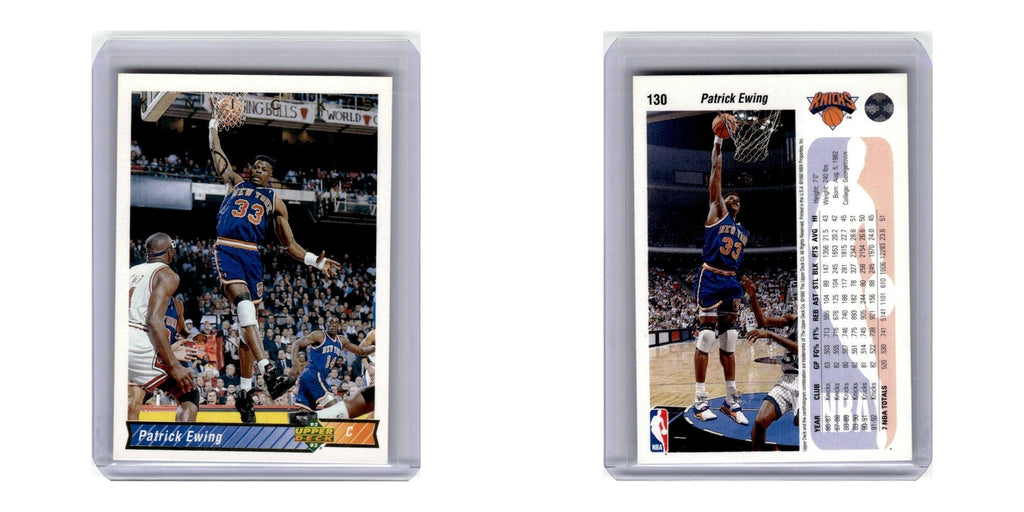 1992 Upper Deck Patrick Ewing Knicks #130