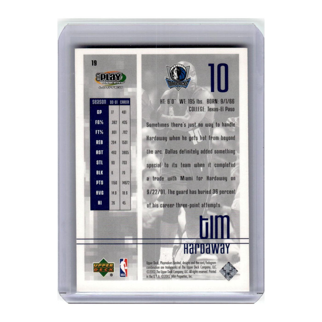 2002 Upper Deck UD Play Makers Limited Tim Hardaway #19
