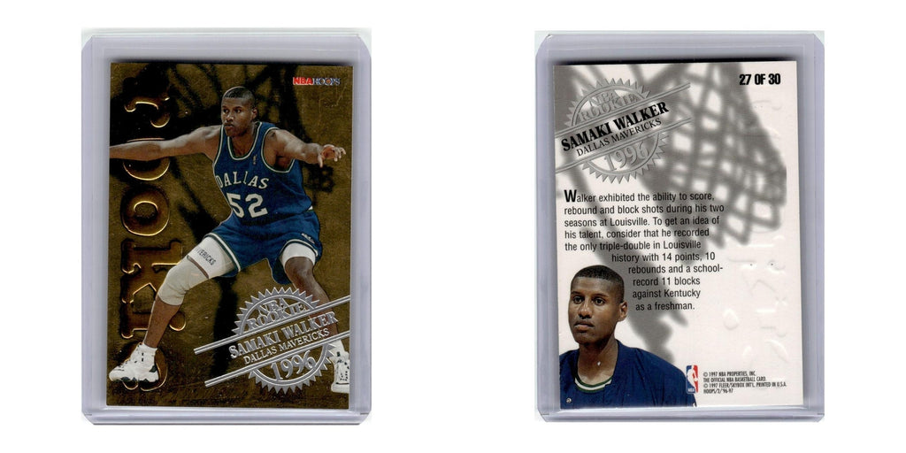 1996 Hoops Rookies Samaki Walker Mavericks #27