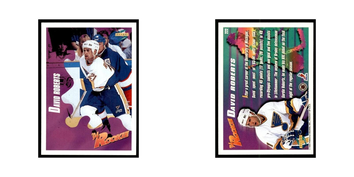 David Roberts 1994 Score #222 Hockey Cards Hockey Card NM