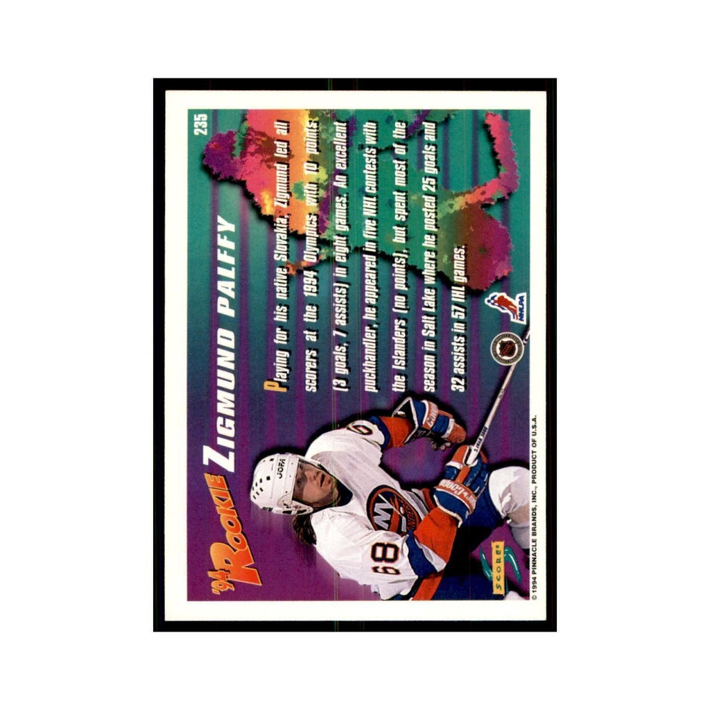 Zigmund Palffy Rookie 1994 Score #235 Hockey Cards Hockey Card NM