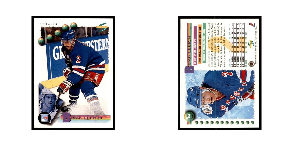 Brian Leetch 1994 Score #184 Hockey Cards Hockey Card NM