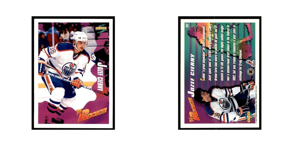 Jozef Cierny Rookie 1994 Score #217 Hockey Cards Hockey Card NM