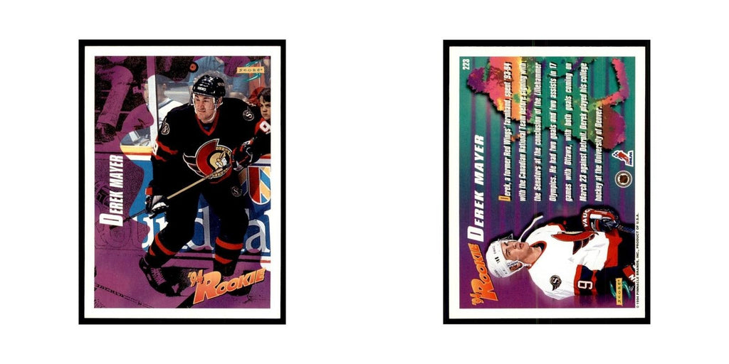 Derek Mayer 1994 Score #223 Hockey Cards Hockey Card NM