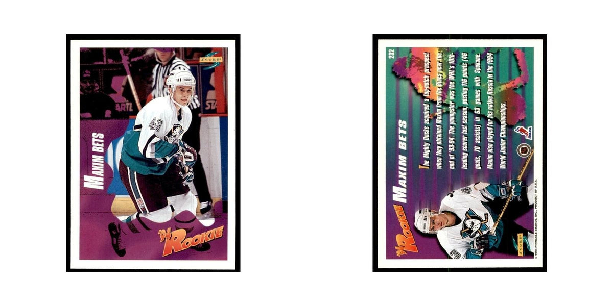 Maxim Bets Rookie 1994 Score #232 Hockey Cards Hockey Card NM