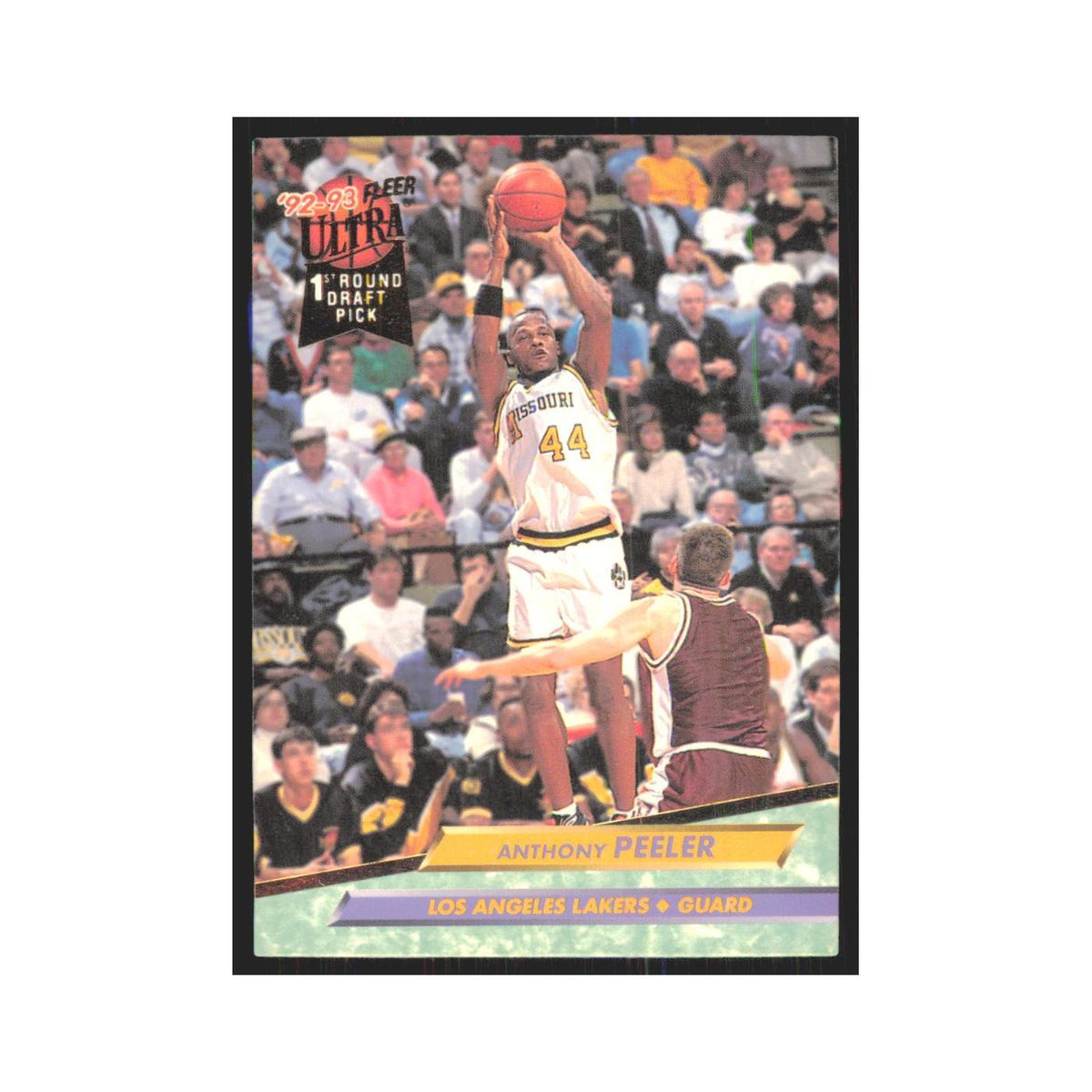 Anthony Peeler 1992 Fleer Ultra #196 Los Angeles Lakers Basketball Card NM