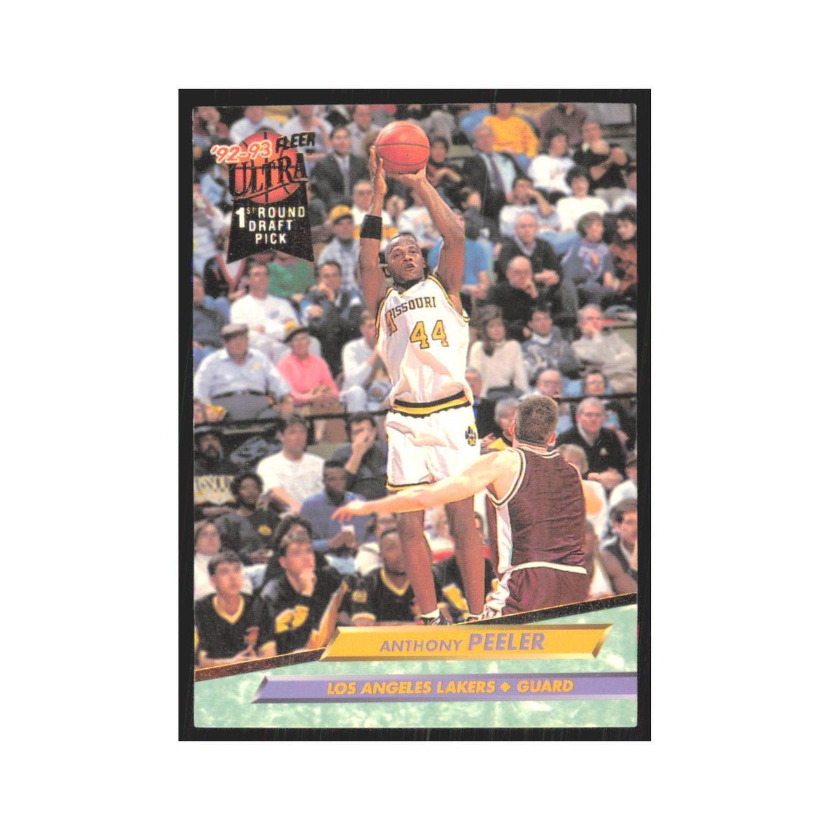 Anthony Peeler 1992 Fleer Ultra #196 Los Angeles Lakers Basketball Card NM