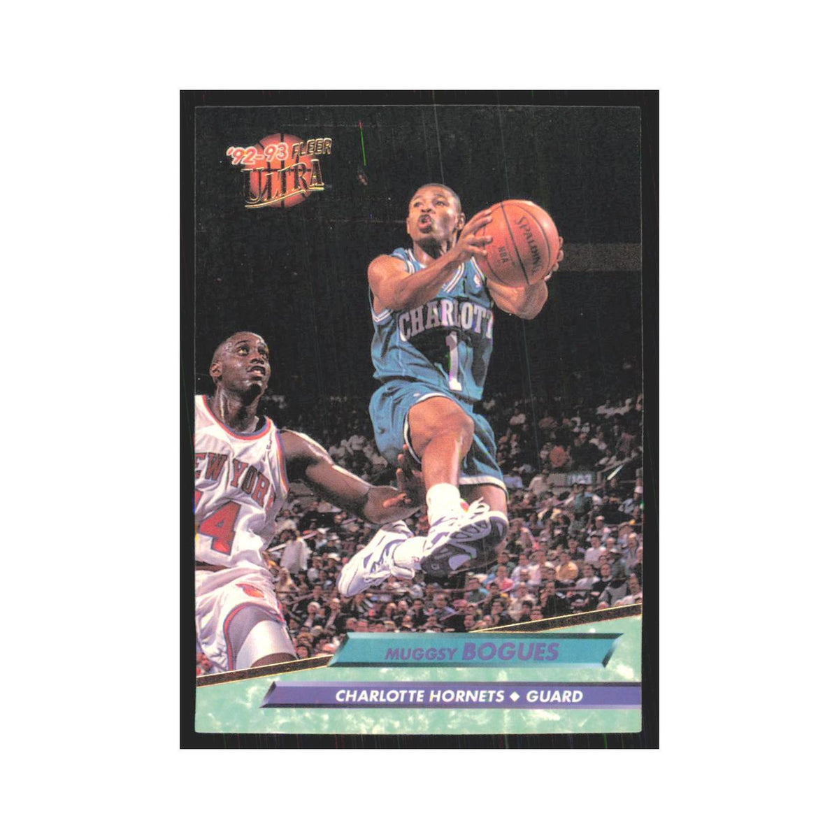 Muggsy Bogues 1992 Fleer Ultra #17 Charlotte Hornets Basketball Card NM