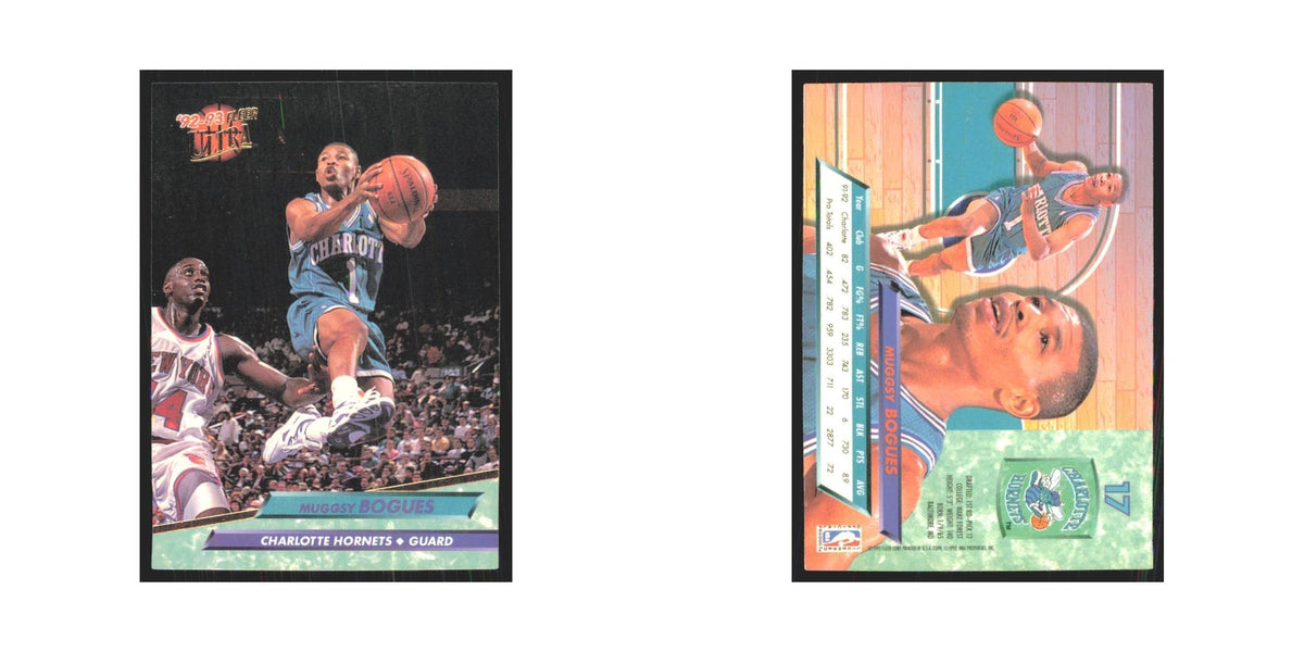 Muggsy Bogues 1992 Fleer Ultra #17 Charlotte Hornets Basketball Card NM