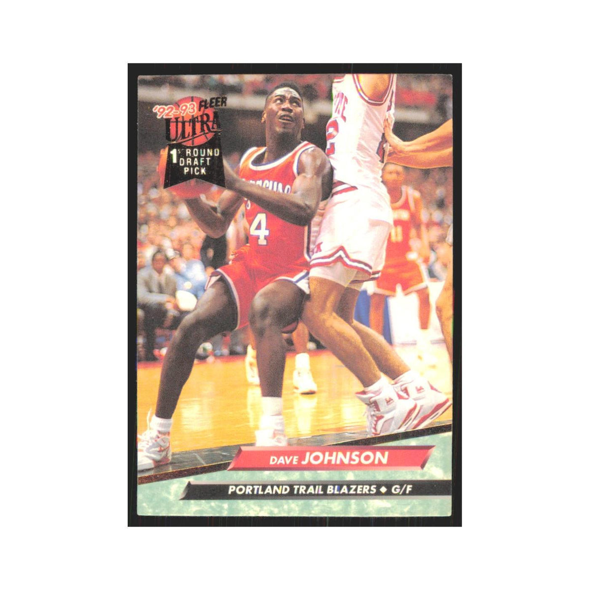 Dave Johnson 1992 Fleer Ultra #198 Portland Trail Blazers Basketball Card NM