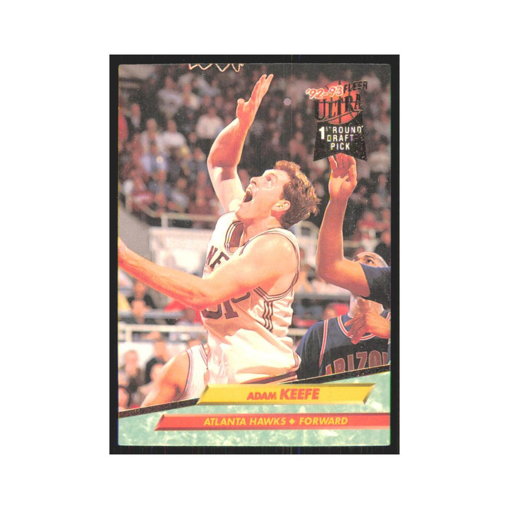 Adam Keefe 1992 Fleer Ultra #194 Atlanta Hawks Basketball Card NM