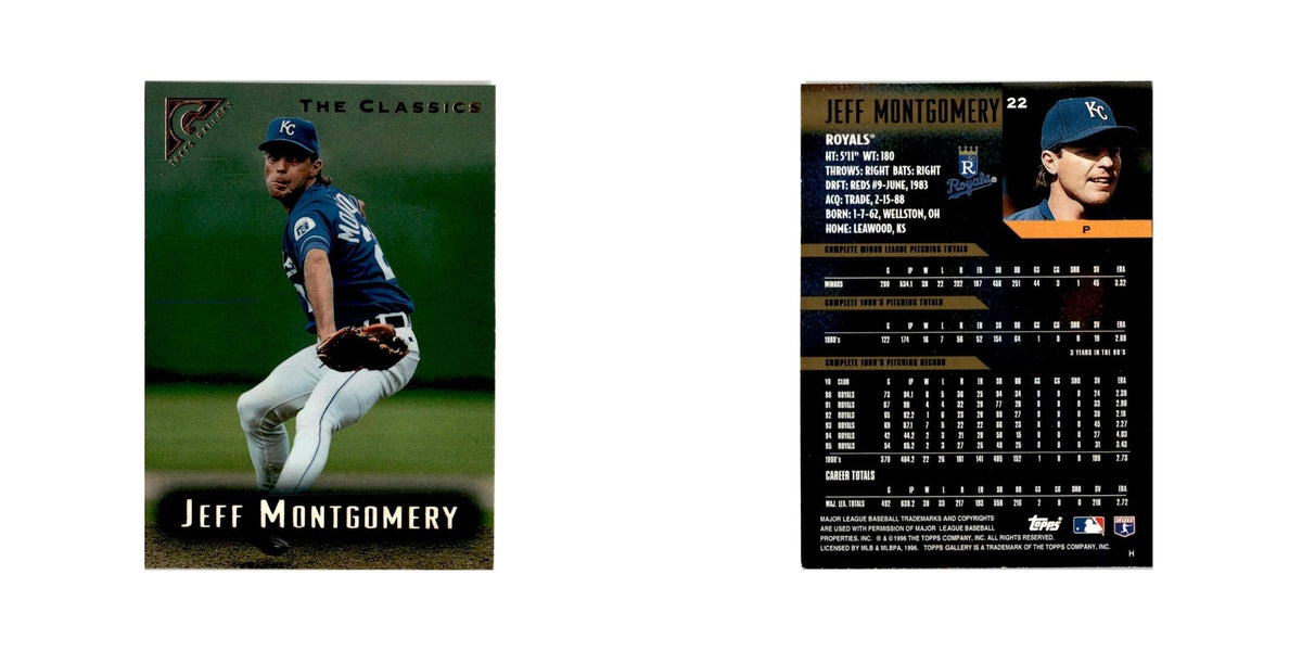 Jeff Montgomery 1996 Topps Gallery #22 Kansas City Royals Baseball Card NM