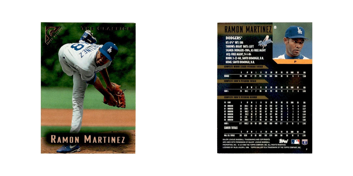 Ramon Martinez 1996 Topps Gallery #8 Los Angeles Dodgers Baseball Card NM