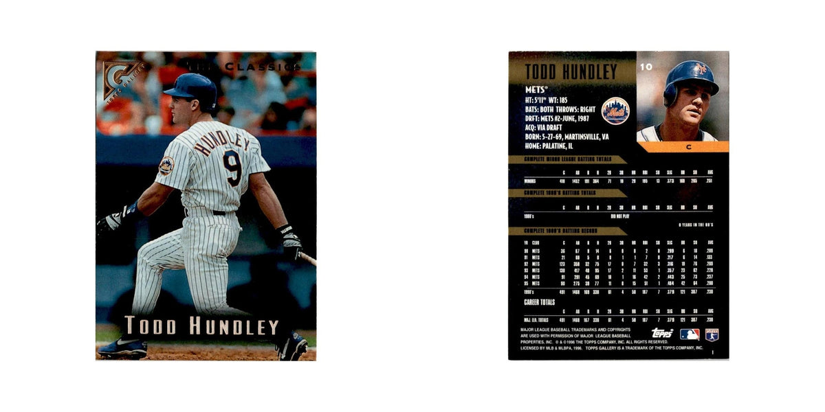 Todd Hundley 1996 Topps Gallery #10 New York Mets Baseball Card NM