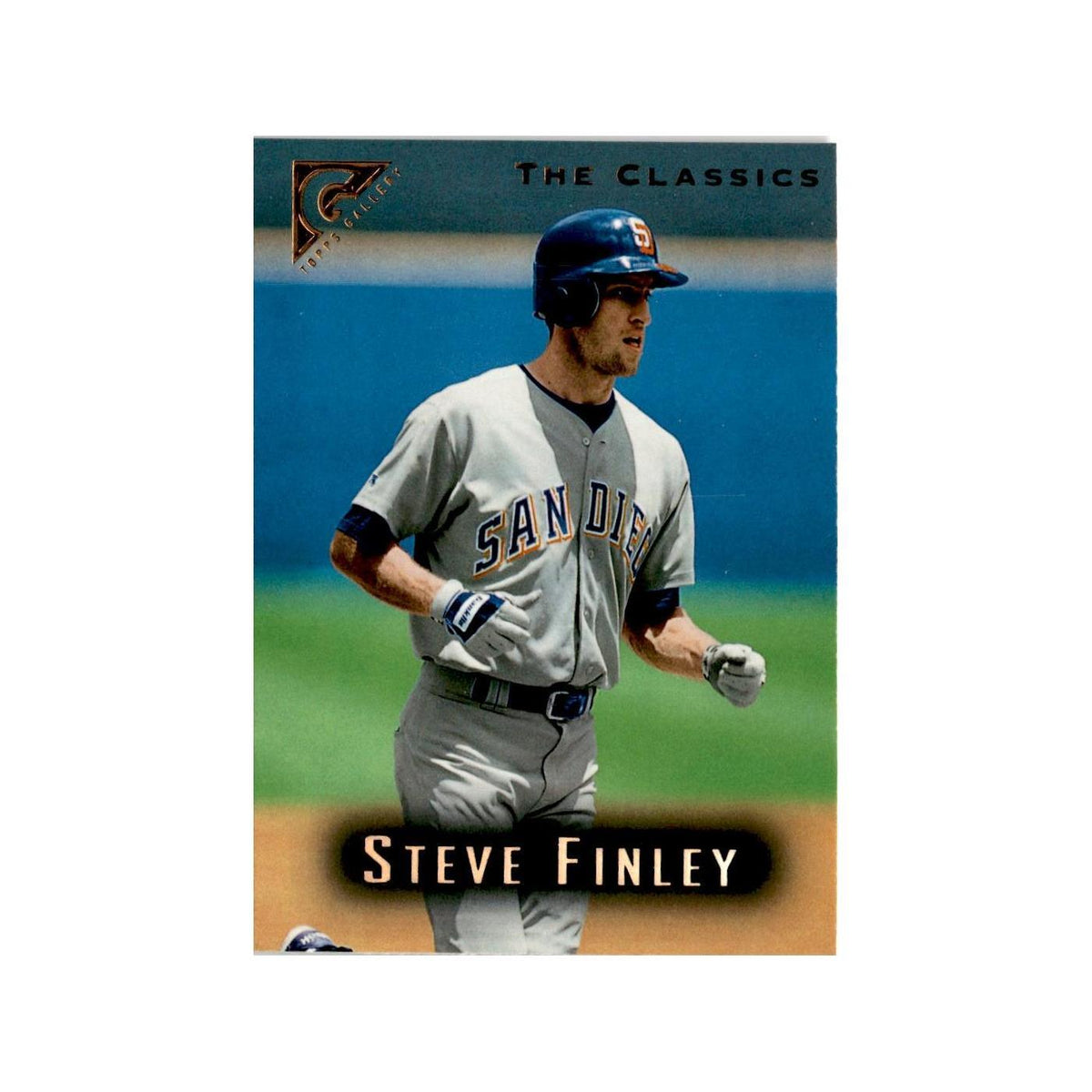 Steve Finley 1996 Topps Gallery #9 San Diego Padres Baseball Card NM