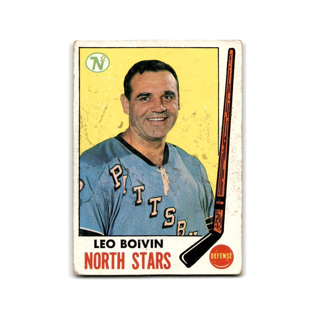 1969 Topps Leo Boivin Minnesota North Stars #122