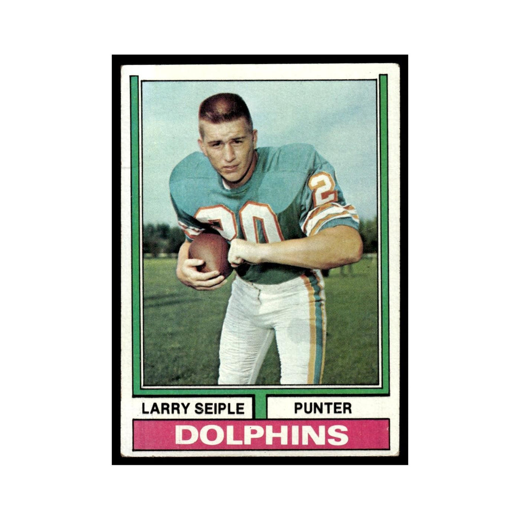 1974 Topps (Damaged) Larry Seiple Dolphins #66
