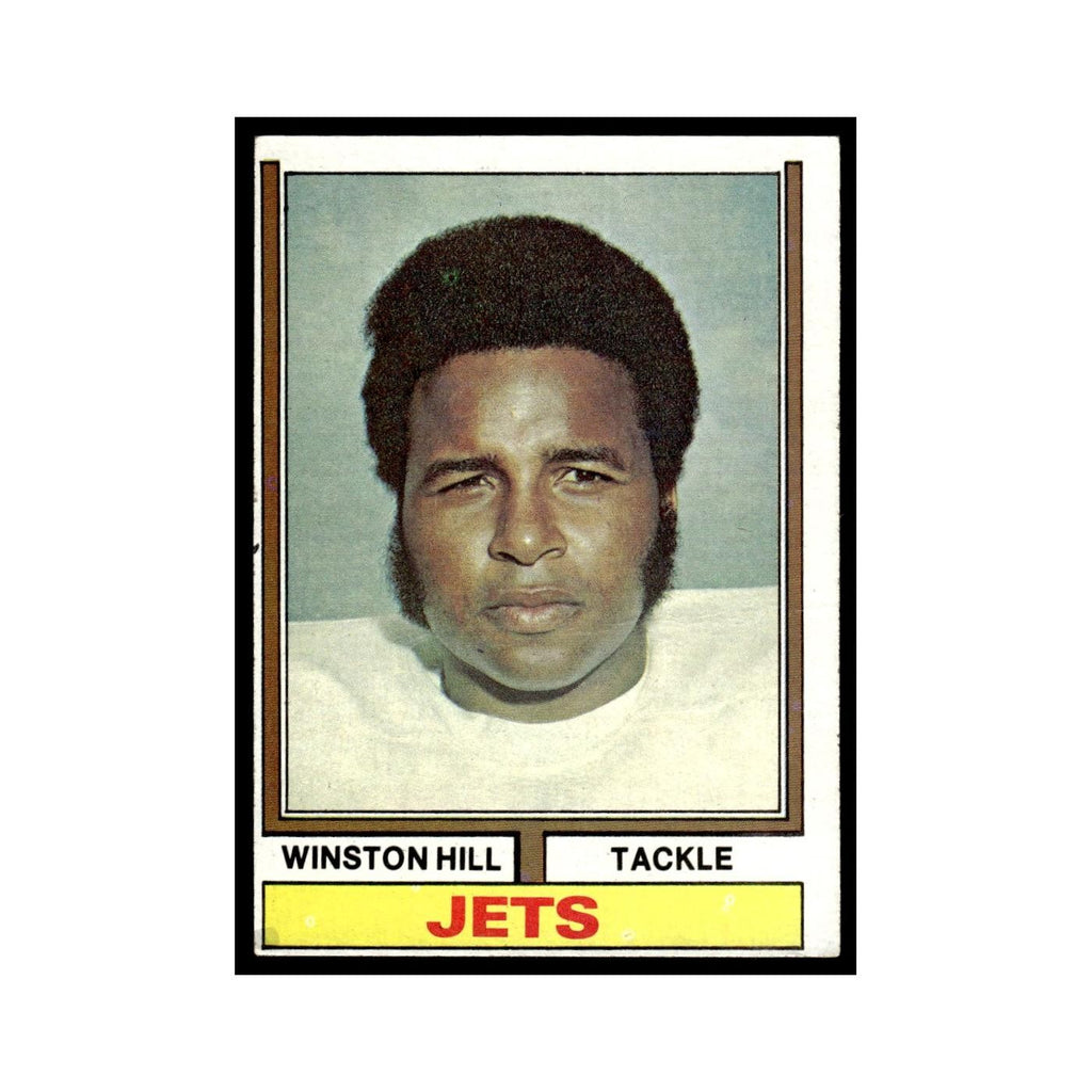 1974 Topps (Damaged) Winston Hill Jets #15