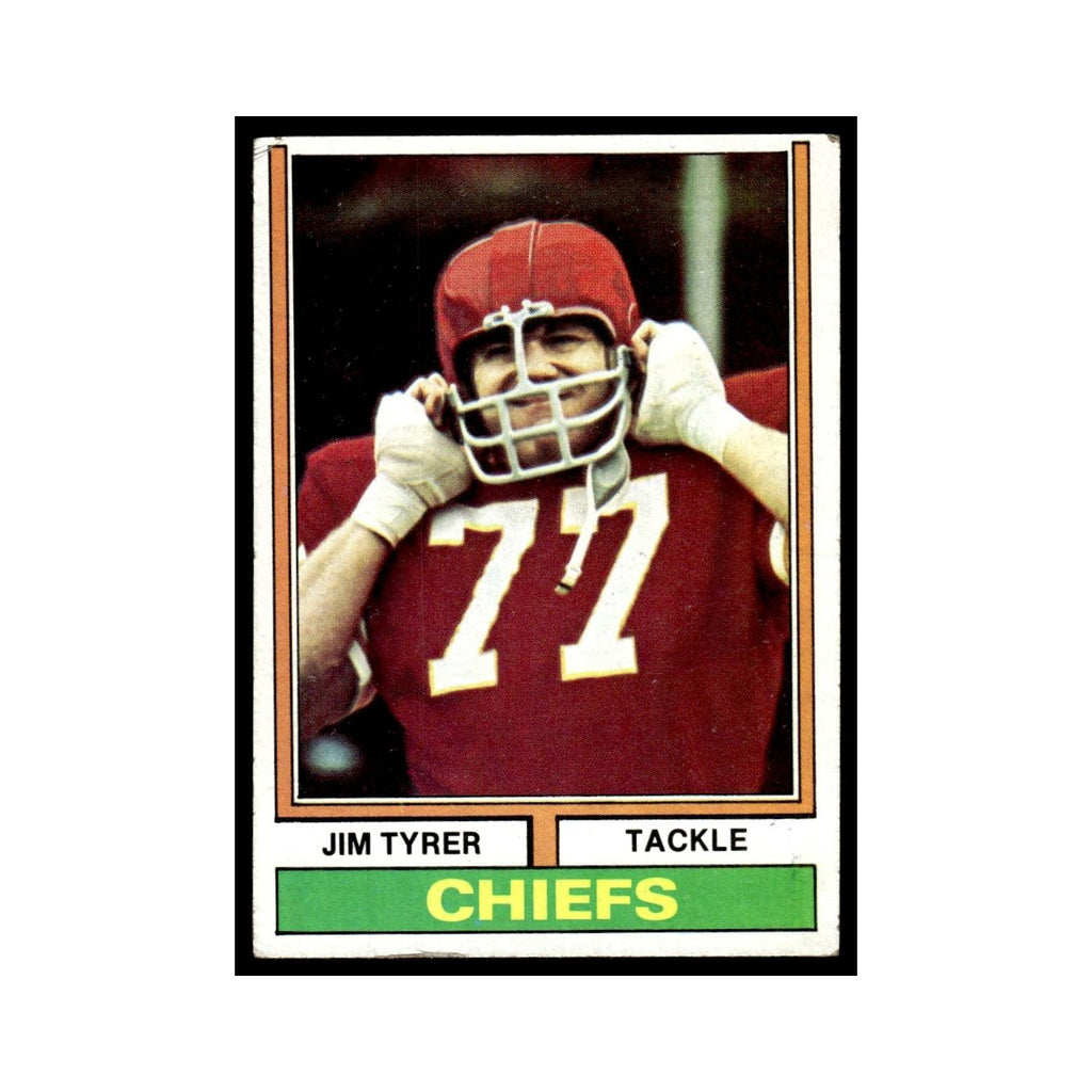 1974 Topps (Damaged) Jim Tyrer Chiefs #85