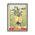 1974 Topps (Damaged) Dave Elmendorf Rams #370