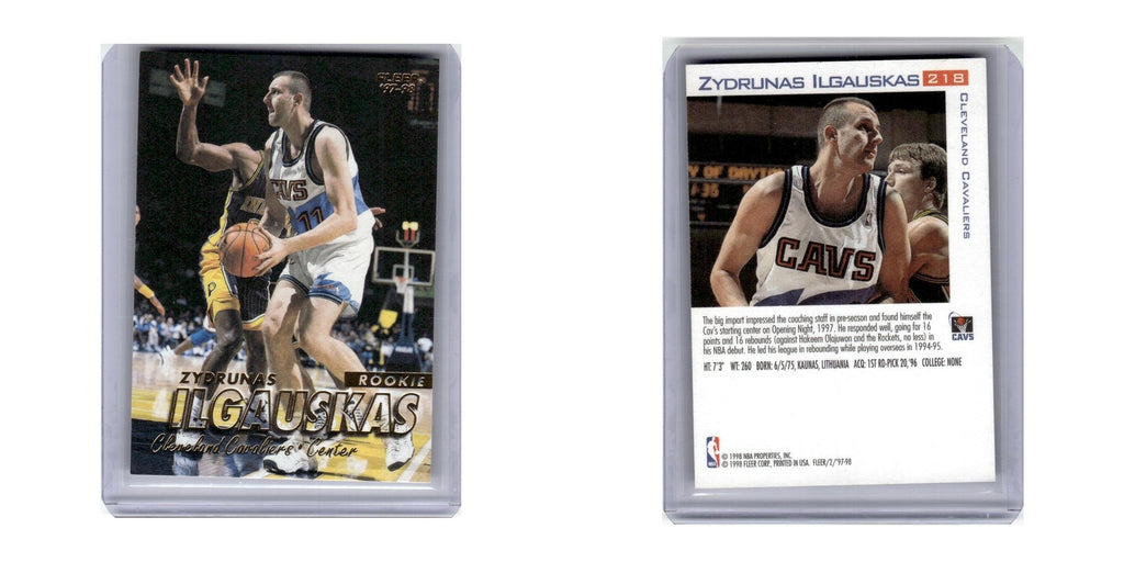 1997 Fleer Zydrunas Ilgauskas Cavaliers #218