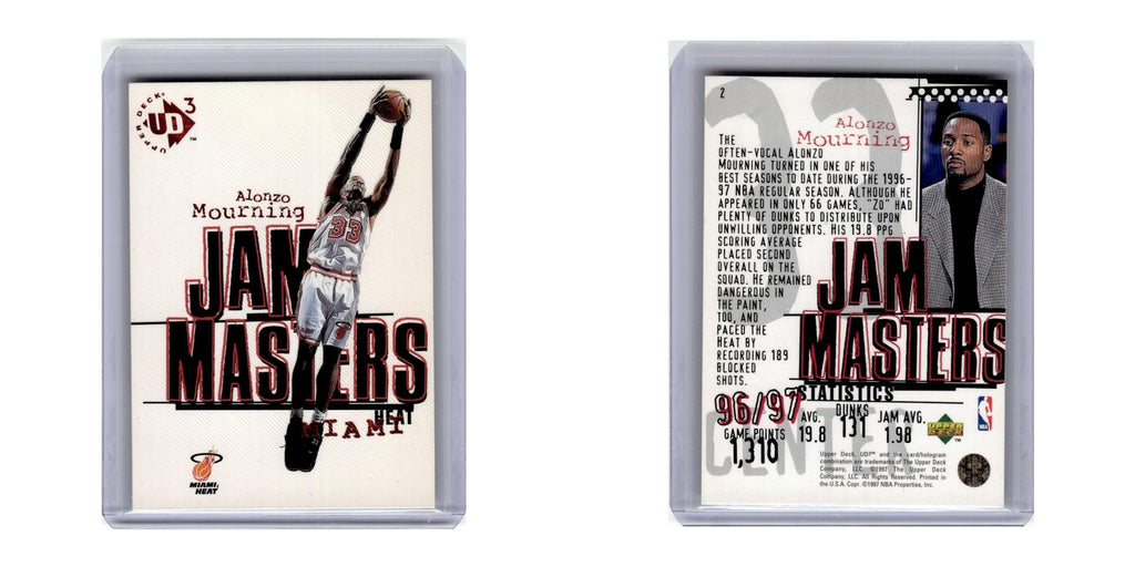 1997 Upper Deck UD3 Alonzo Mourning Heat #2