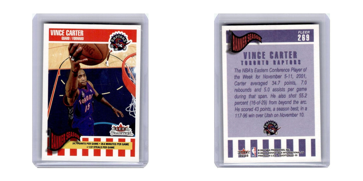 2002 Fleer Tradition Vince Carter Raptors #269