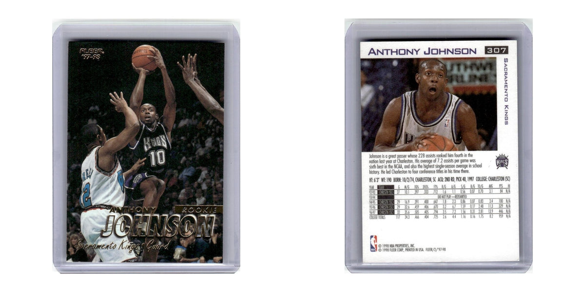 1997 Fleer Anthony Johnson Kings #307