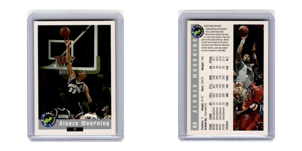 1992 Classic Draft Alonzo Mourning #60