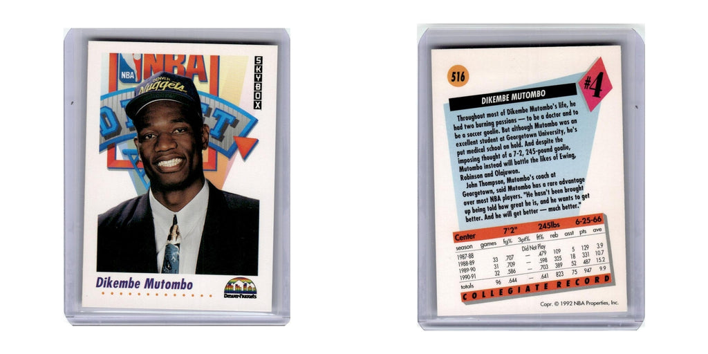 1991 SkyBox Dikembe Mutombo Nuggets #516