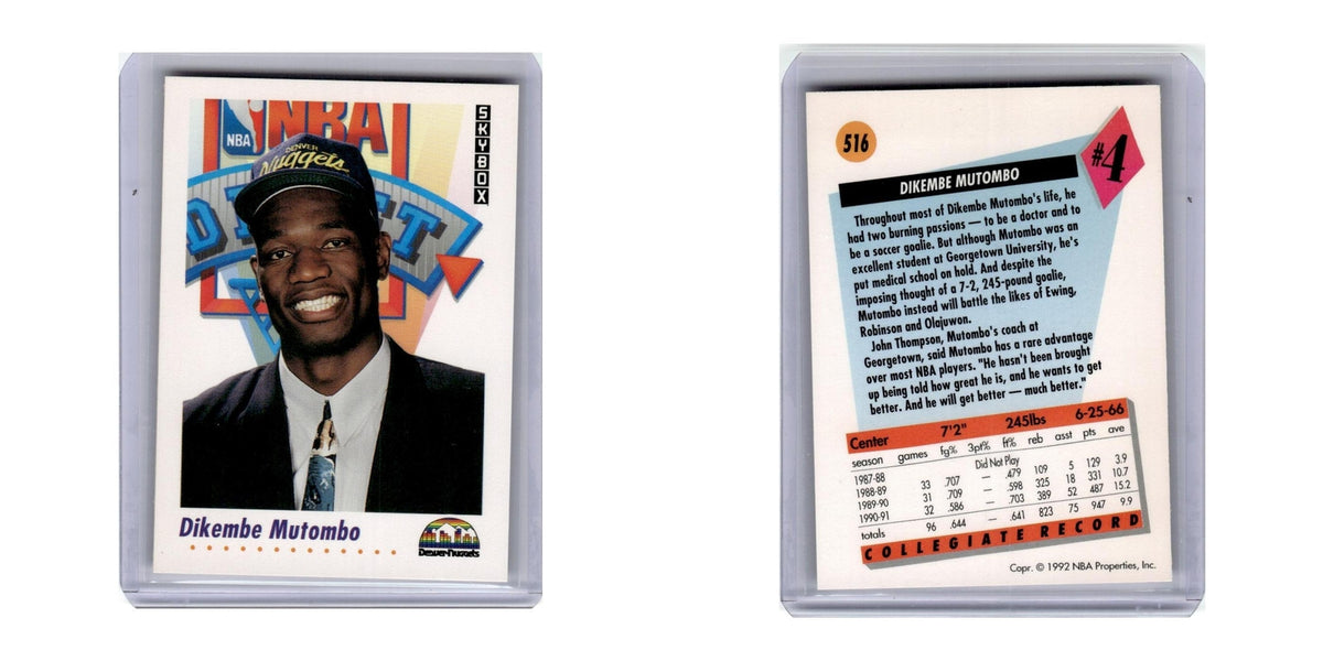 1991 SkyBox Dikembe Mutombo Nuggets #516