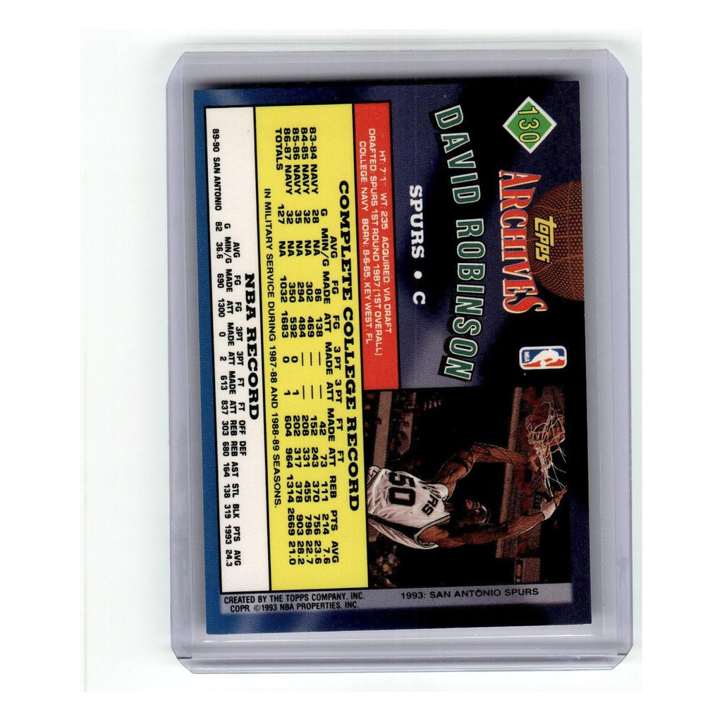1992 Topps Archives David Robinson Spurs #130