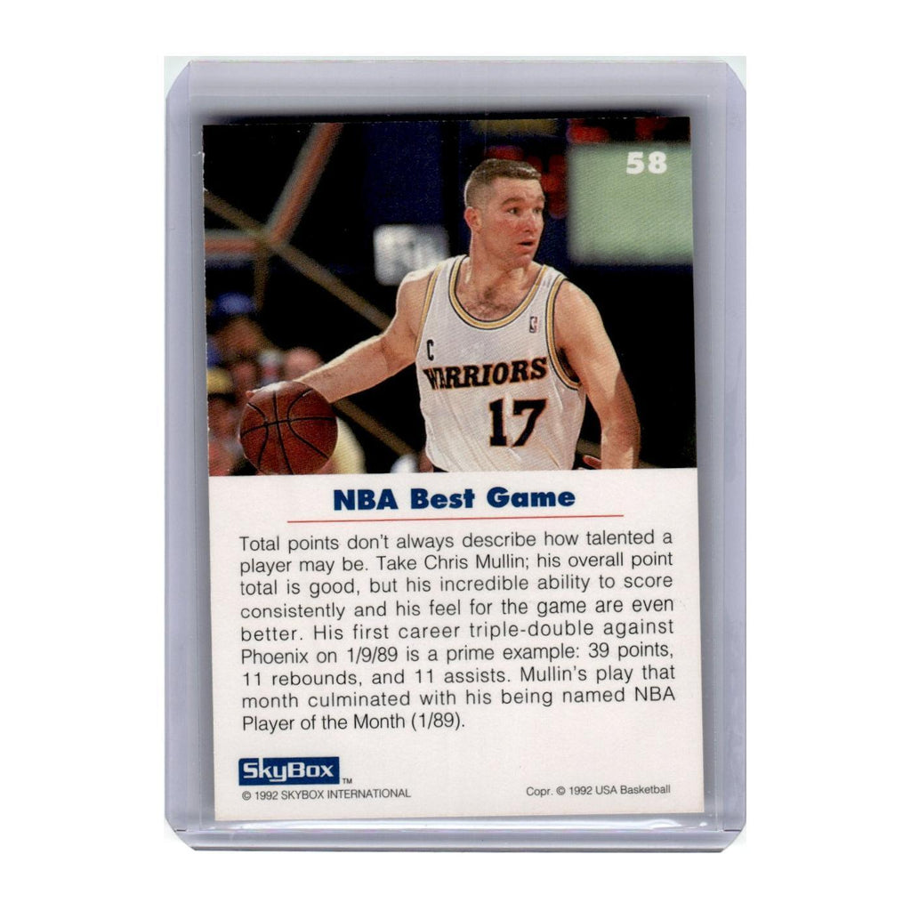 1992 SkyBox Chris Mullin USA #58