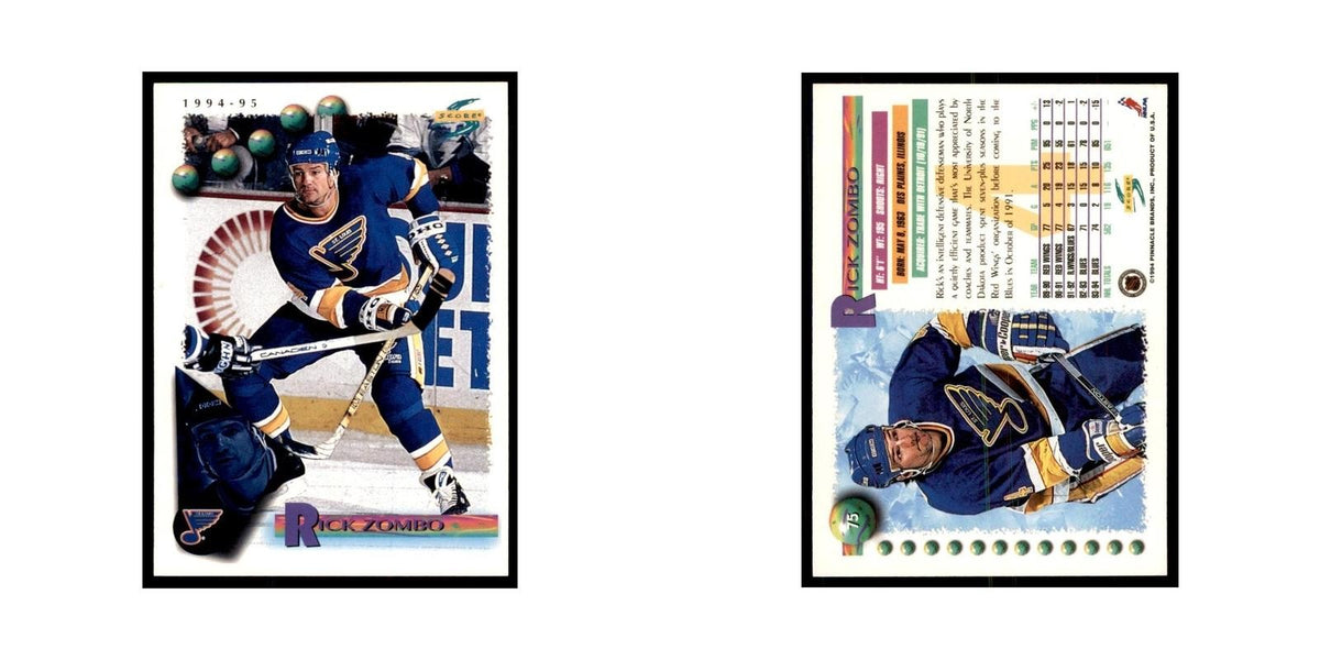 Rick Zombo 1994 Score #75 Hockey Cards Hockey Card NM