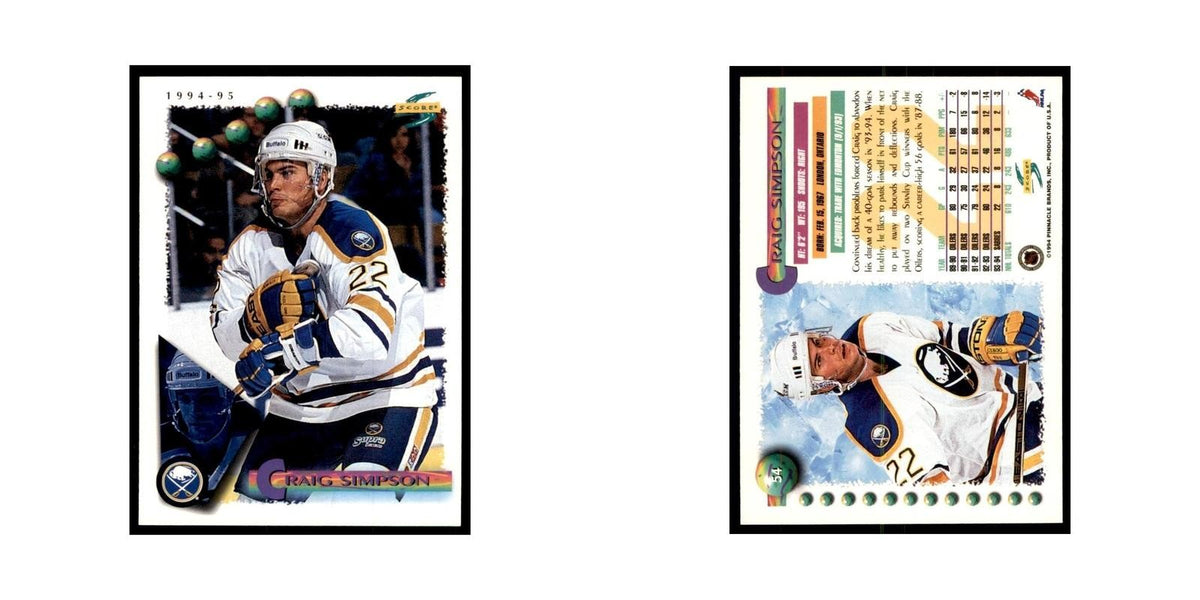 Craig Simpson 1994 Score #54 Hockey Cards Hockey Card NM